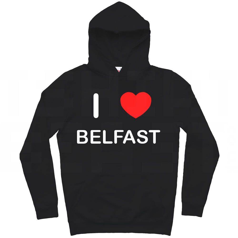 Sudadera con capucha Belfast I Love para adulto manga larga - Imagen 9 de 34