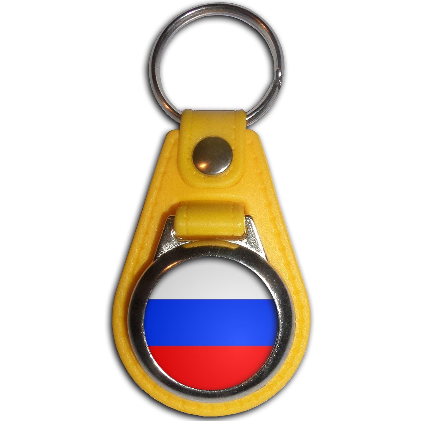 Schlüsselanhänger Russland Flagge Kunststoff Medaillon (61 mm x 38 mm) - Bild 11 von 12
