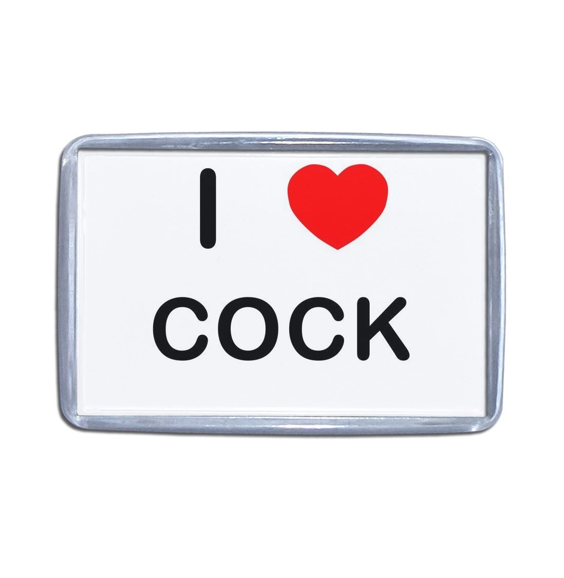 Cock I Love Heart Plastic Fridge Magnet (S, M, L, XL) - Picture 7 of 10