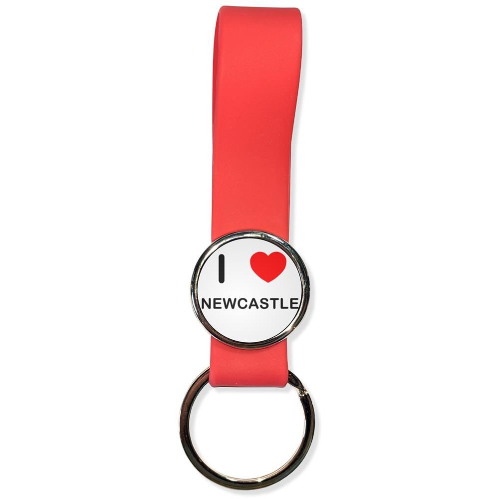 Newcastle I Love Silicone Loop Key Ring (35mm x 120mm) - Picture 7 of 8