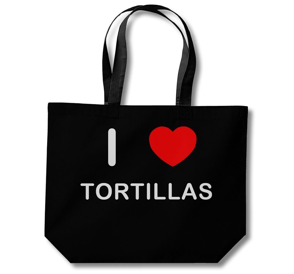 Tortillas I Love Cotton Shopping Bag (Black, White, Natural) - Picture 5 of 8