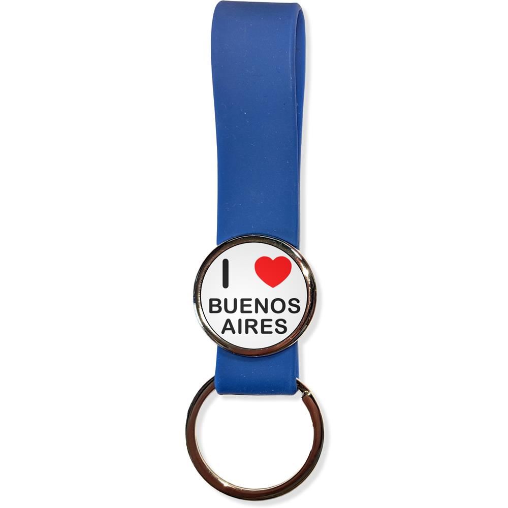 Buenos Aires I Love Silicone Loop Key Ring (35mm x 120mm) - Picture 5 of 8