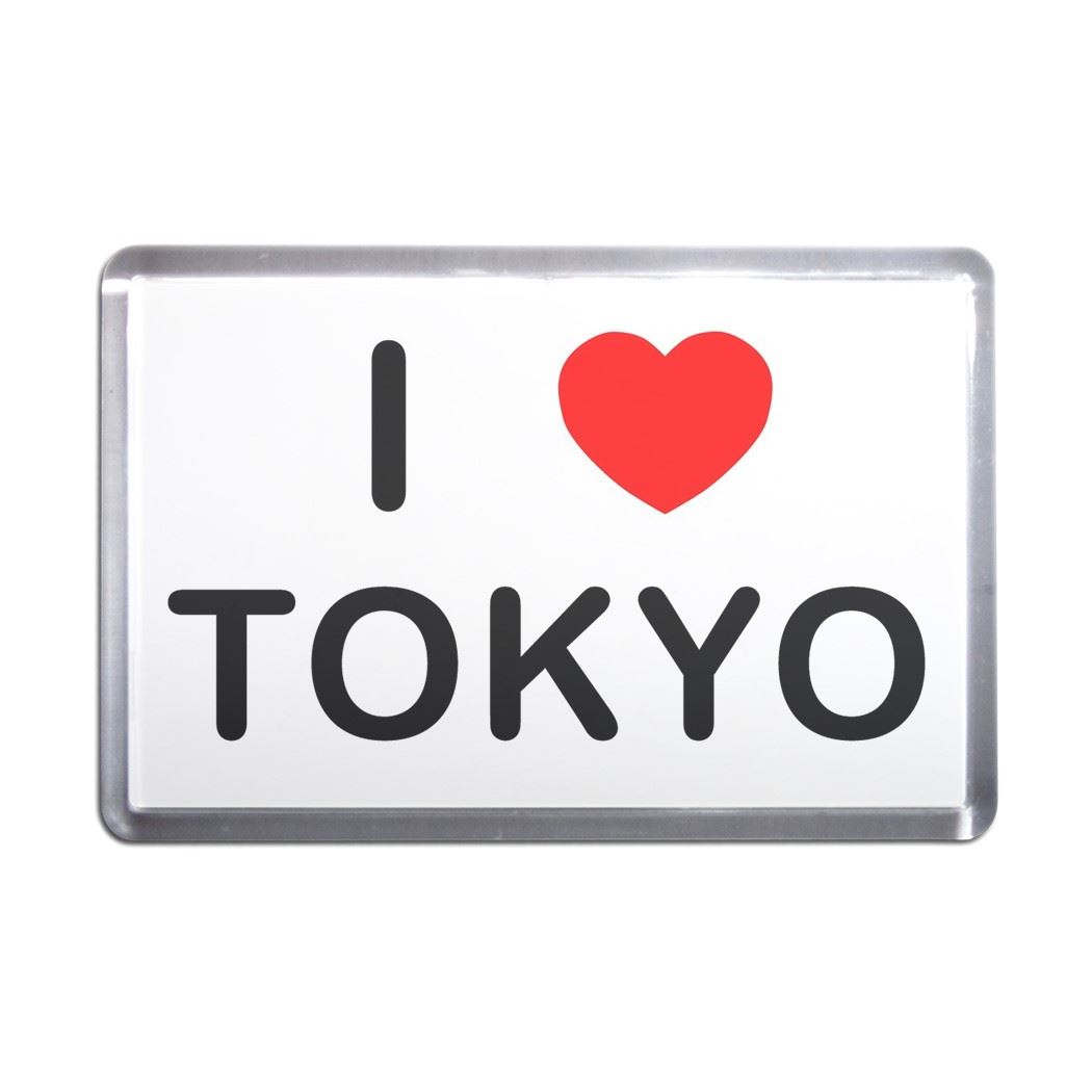 Tokyo I Love Herz Kunststoff Kühlschrankmagnet (S, M, L, XL) - Bild 5 von 10