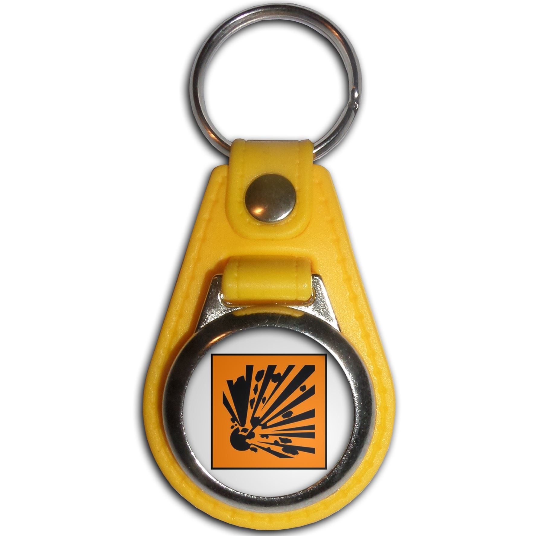 Explosives Plastic Medallion Key Ring (61mm x 38mm) - Picture 11 of 12