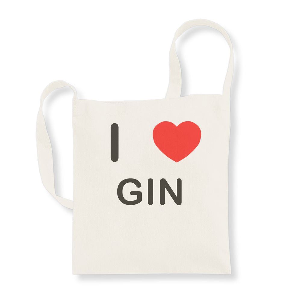 Bolso con asa larga de algodón reutilizable Gin I Love - Imagen 3 de 8