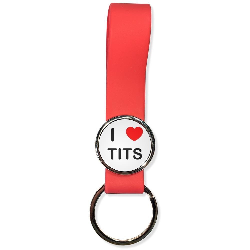 T*ts I Love Silicone Loop Key Ring (35mm x 120mm) - Picture 7 of 8