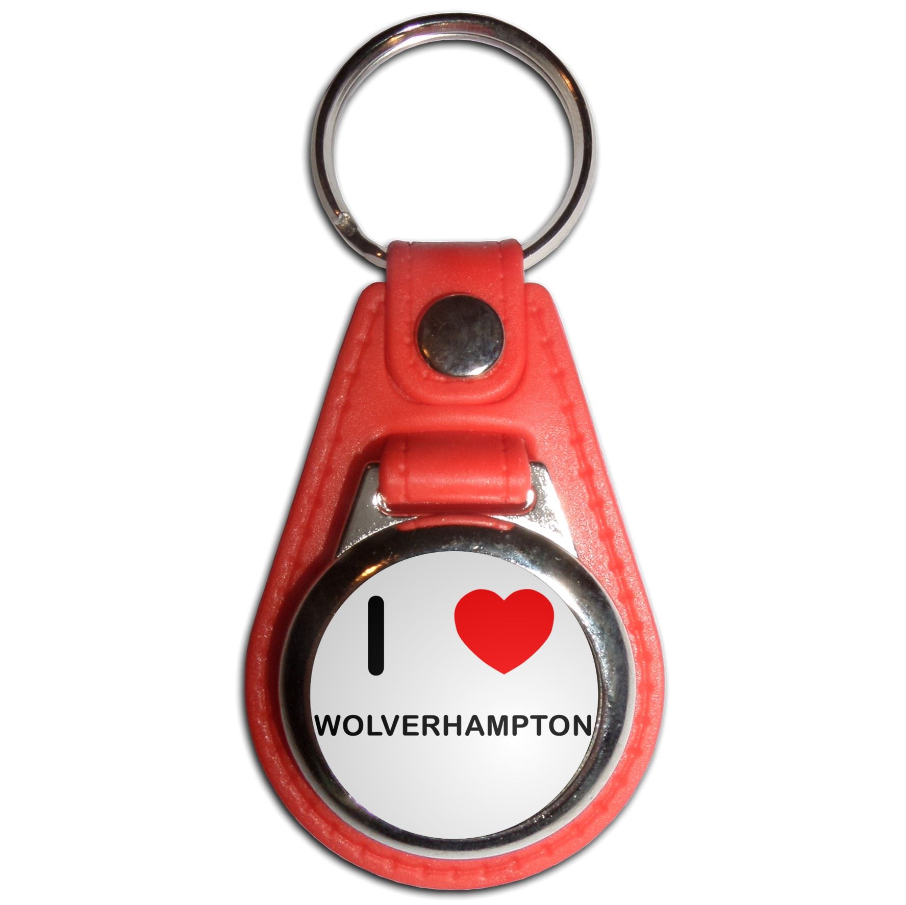 Wolverhampton I Love Plastic Medallion Key Ring (61mm x 38mm) - Picture 9 of 12
