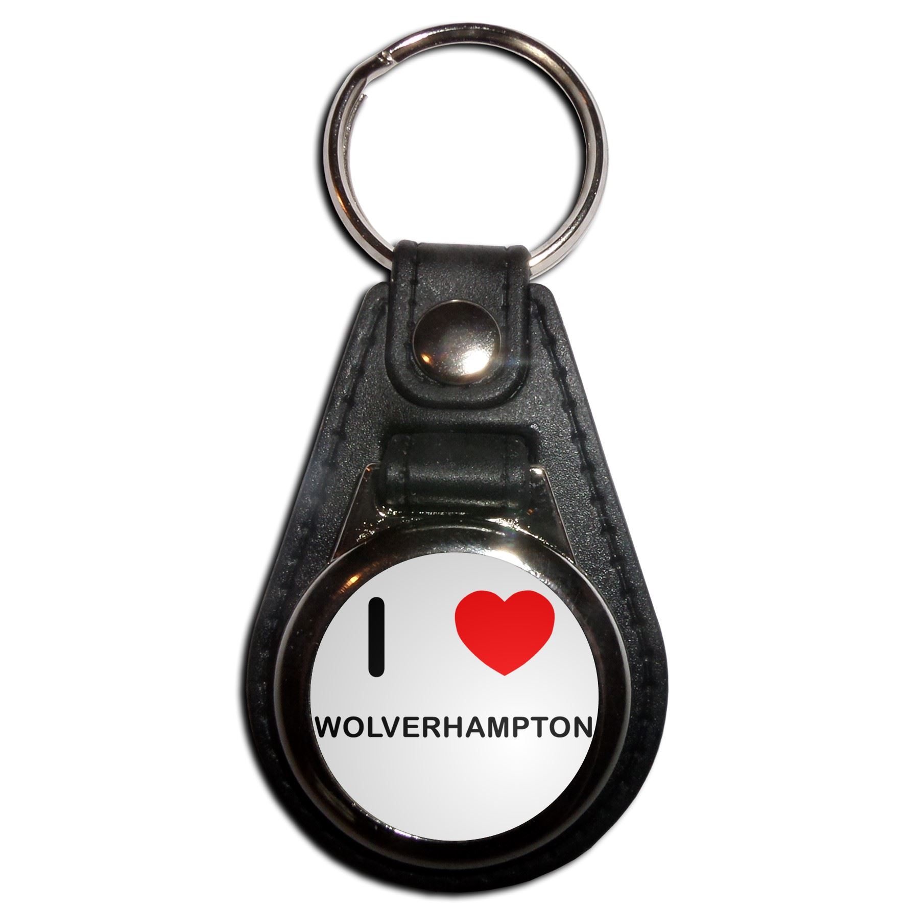 Wolverhampton I Love Plastic Medallion Key Ring (61mm x 38mm) - Picture 3 of 12