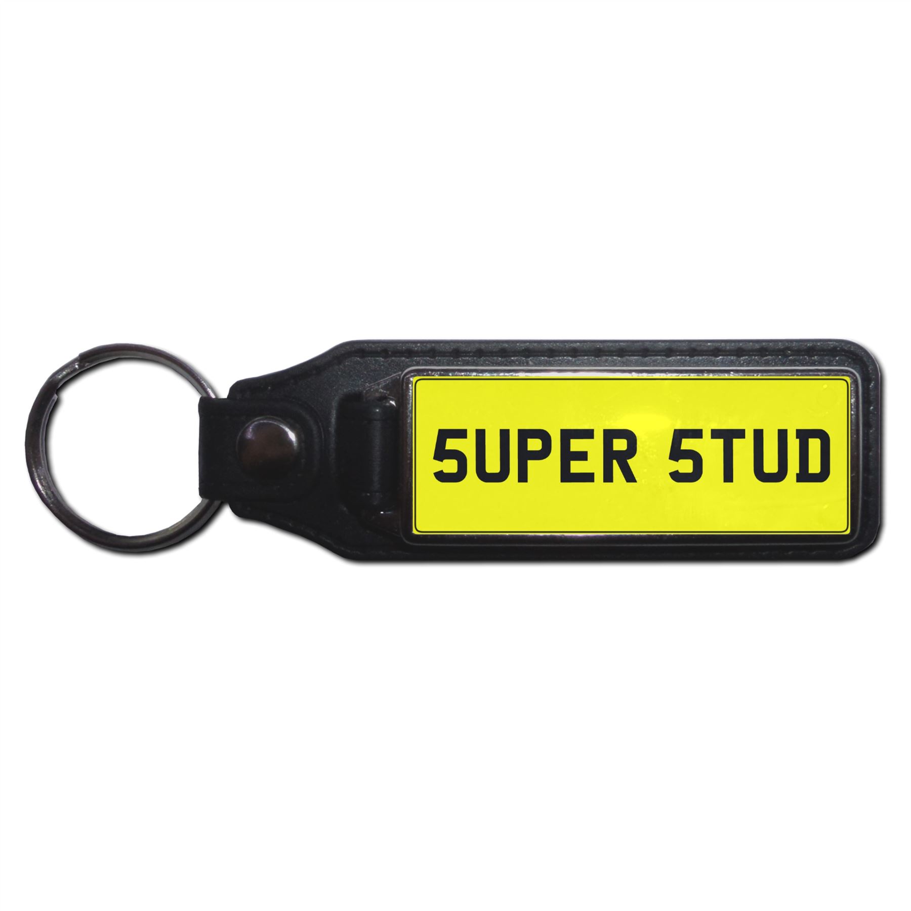 SUPER STUD - UK Number Plate Key Ring | Choose Medallion / Plastic / Metal - Bild 5 von 8