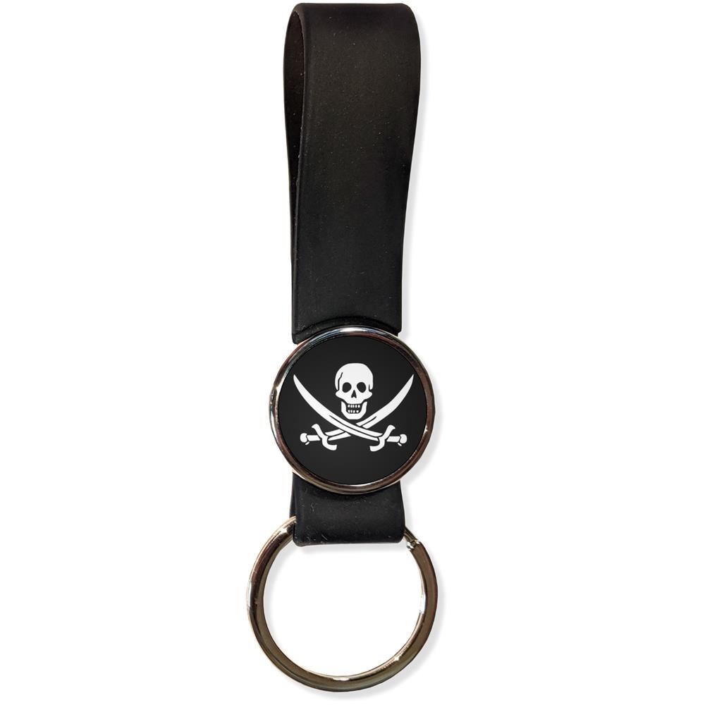 Jolly Roger Silicone Loop Key Ring (35mm x 120mm) - Picture 3 of 8