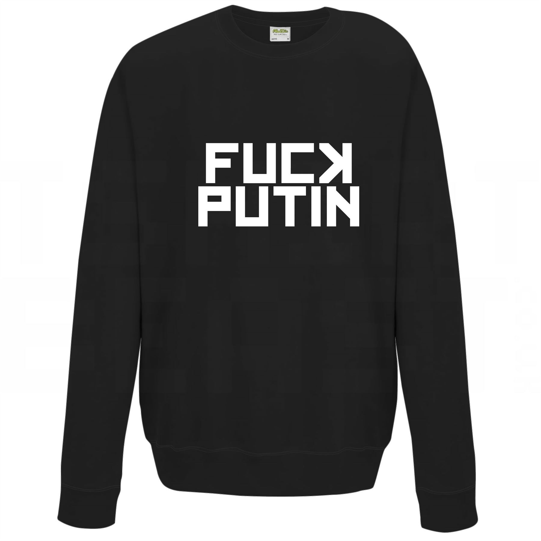 F*ck Putin Sweater Pullover Adult Crew Neck Long Sleeved Sweatshirt - Picture 7 of 34