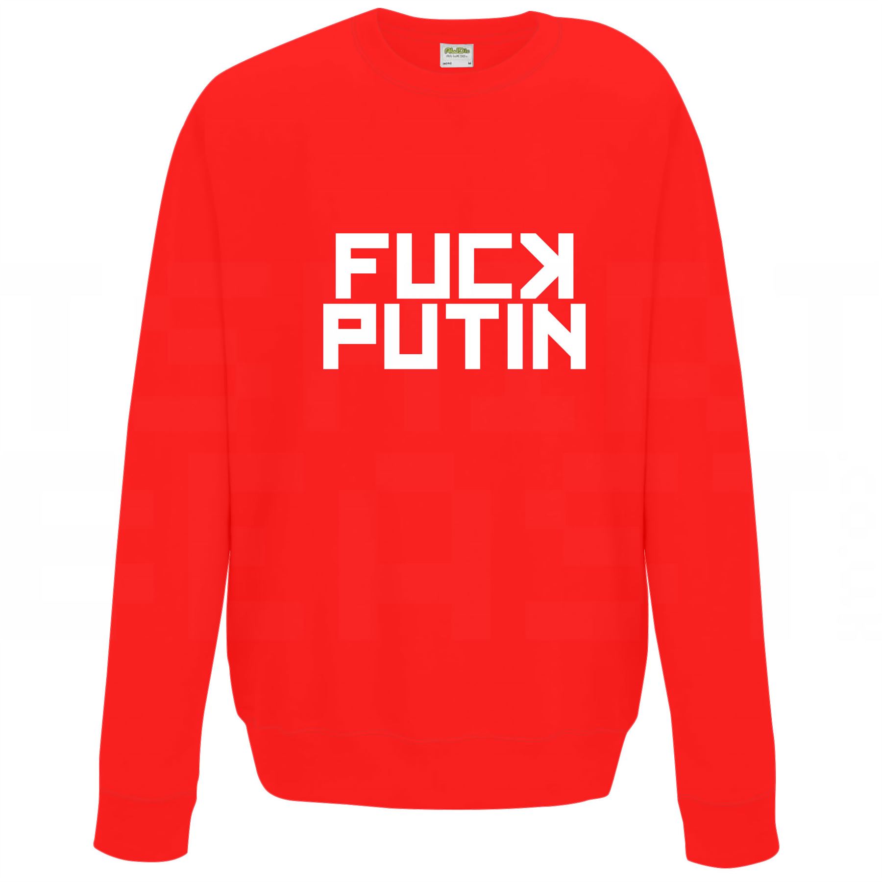 F*ck Putin Sweater Pullover Adult Crew Neck Long Sleeved Sweatshirt - Picture 23 of 34