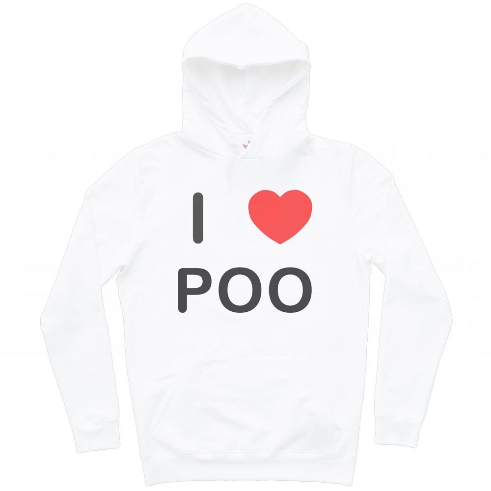 Poo I Love Hoodie Pullover Adult Long Sleeved - Picture 29 of 34