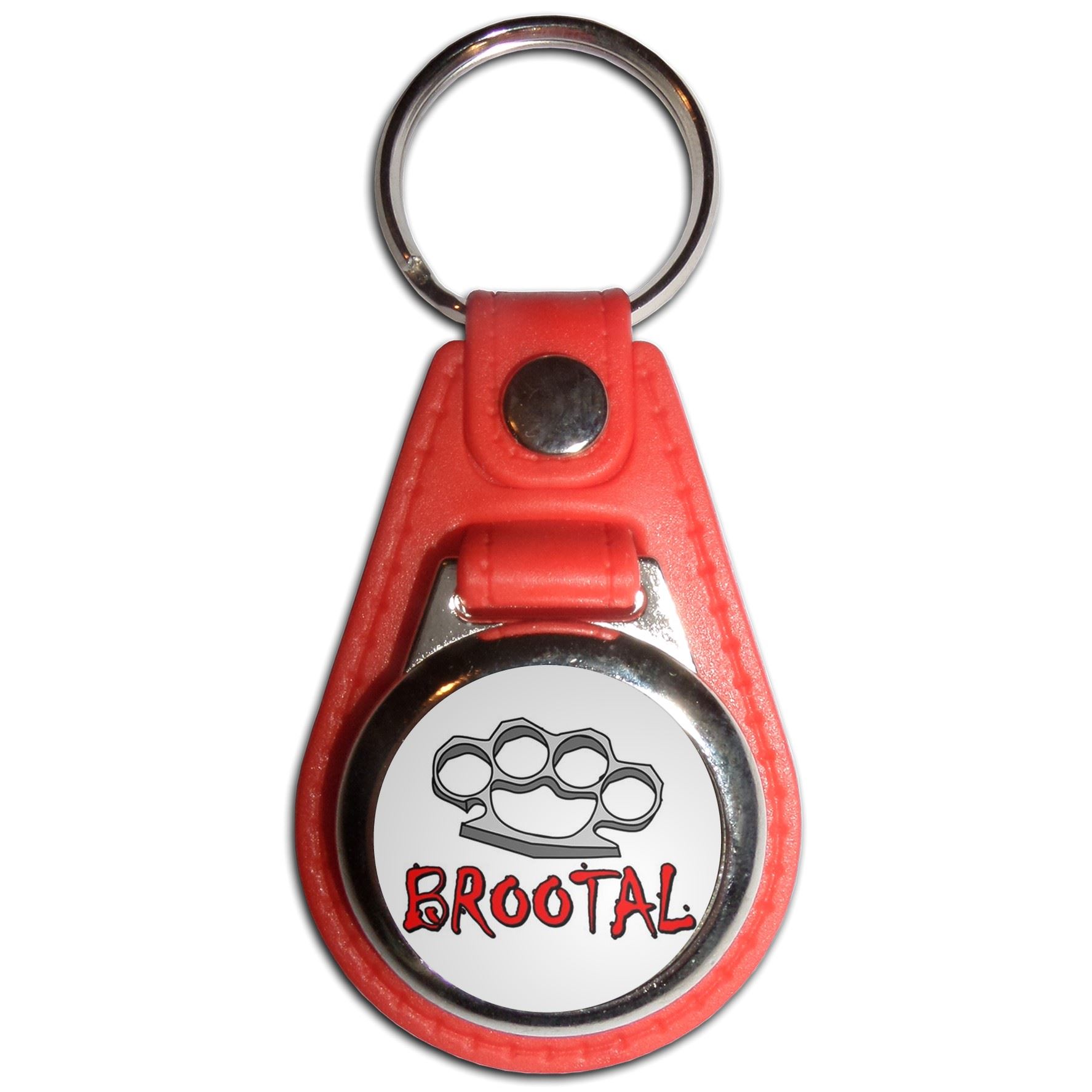 Llavero medallón plástico plumero nudillos Br00tal (61 mm x 38 mm) - Imagen 9 de 12