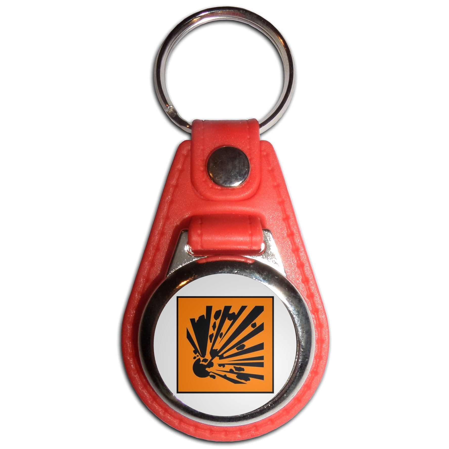 Explosives Plastic Medallion Key Ring (61mm x 38mm) - Picture 9 of 12
