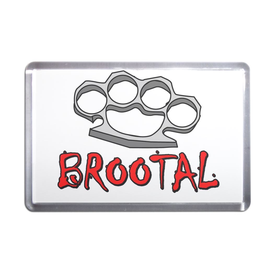 Imán de nevera de plástico Br00tal Knuckleduster (S, M, L, XL) - Imagen 5 de 10