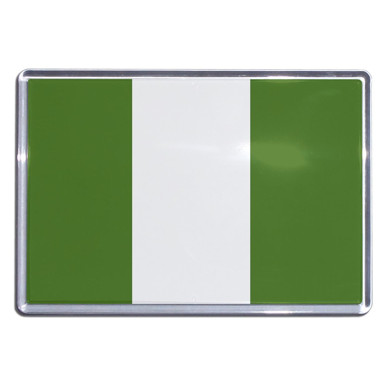 Nigeria Flag Plastic Fridge Magnet (S, M, L, XL) - Picture 3 of 10