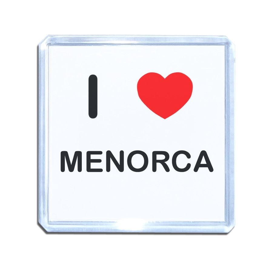 Menorca I Love Herz Kunststoff Kühlschrankmagnet (S, M, L, XL) - Bild 9 von 10