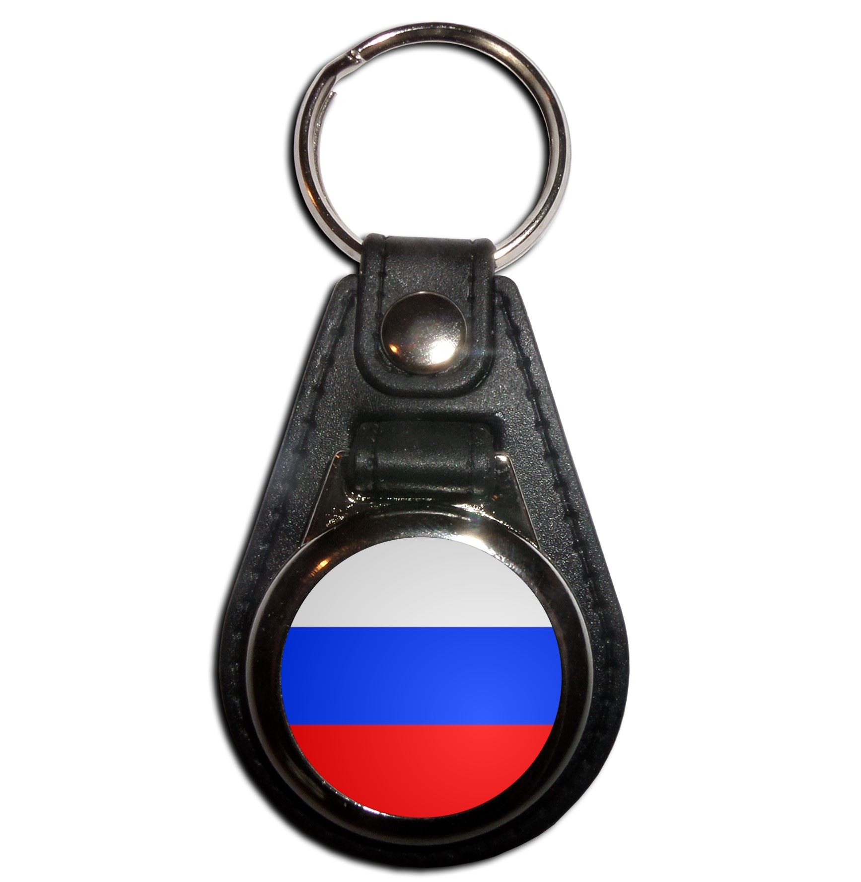 Schlüsselanhänger Russland Flagge Kunststoff Medaillon (61 mm x 38 mm) - Bild 3 von 12