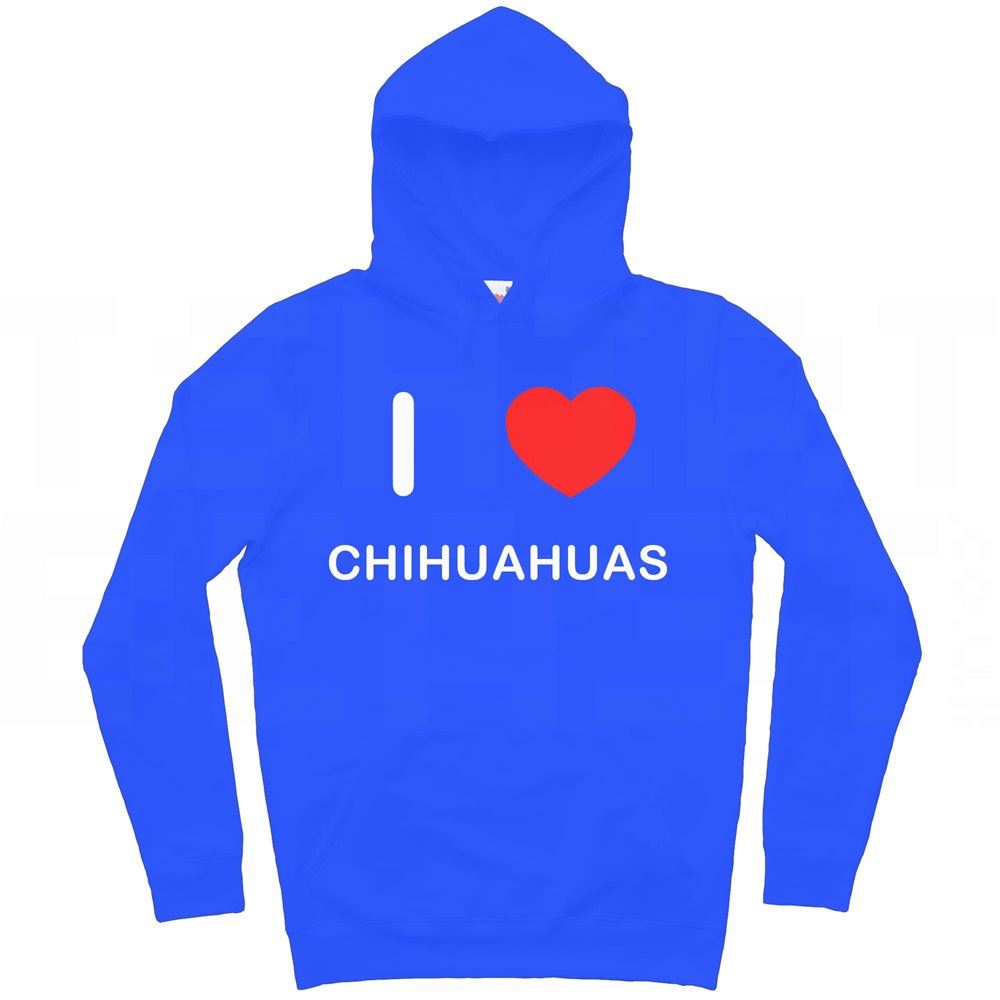 Chihuahuas I Love Hoodie Pullover Erwachsene Langarm - Bild 15 von 34