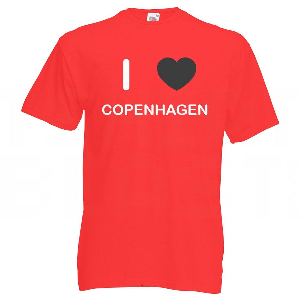I Love Copenhagen T Shirt eBay