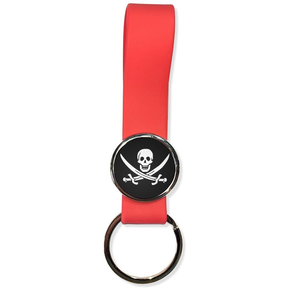 Jolly Roger Silicone Loop Key Ring (35mm x 120mm) - Picture 7 of 8