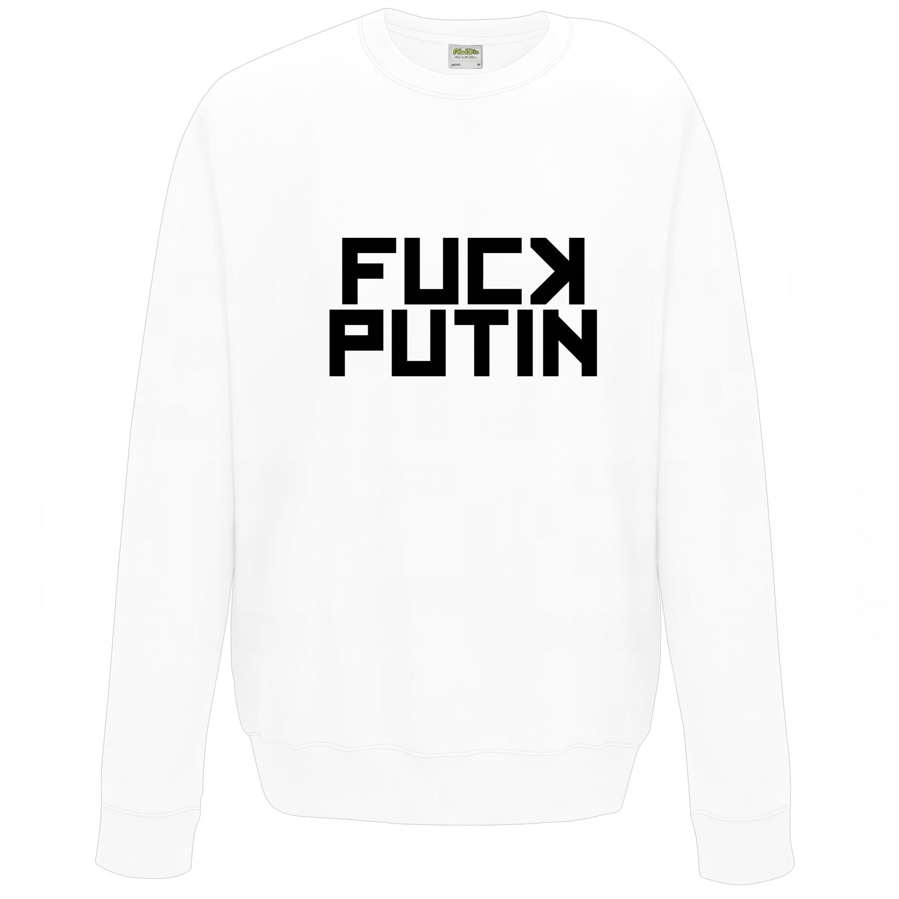 F*ck Putin Sweater Pullover Adult Crew Neck Long Sleeved Sweatshirt - Picture 33 of 34