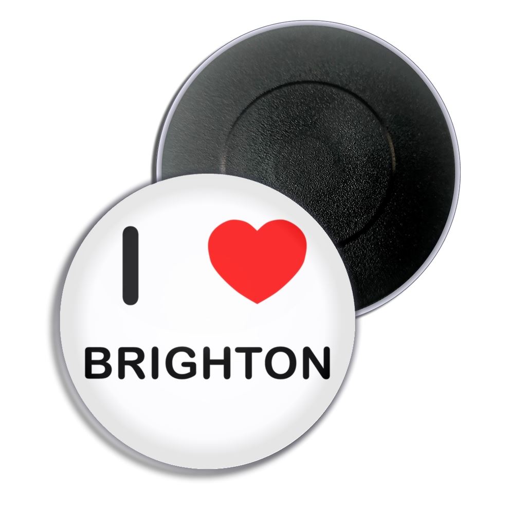 Brighton I Love Herz Kühlschrankmagnet Knopf Anstecker (25, 55 oder 77 mm) - Bild 3 von 4