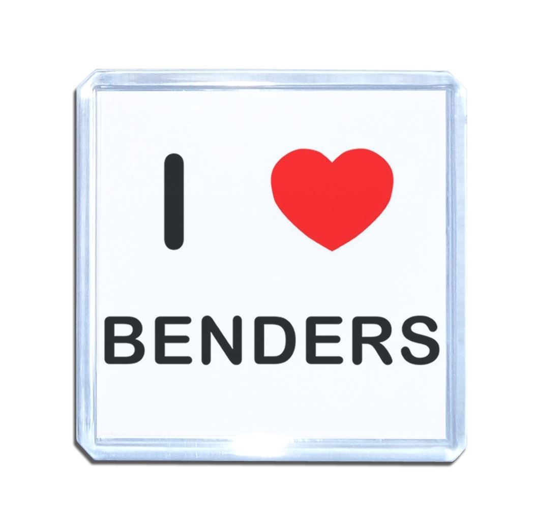 Benders I Love Heart Plastic Fridge Magnet (S, M, L, XL) - Picture 9 of 10