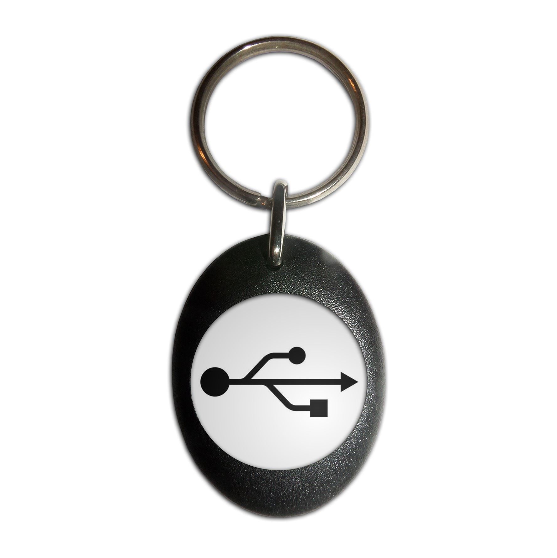 Schlüsselanhänger USB Logo Kunststoff oval (43 mm x 32,5 mm) - Bild 3 von 10
