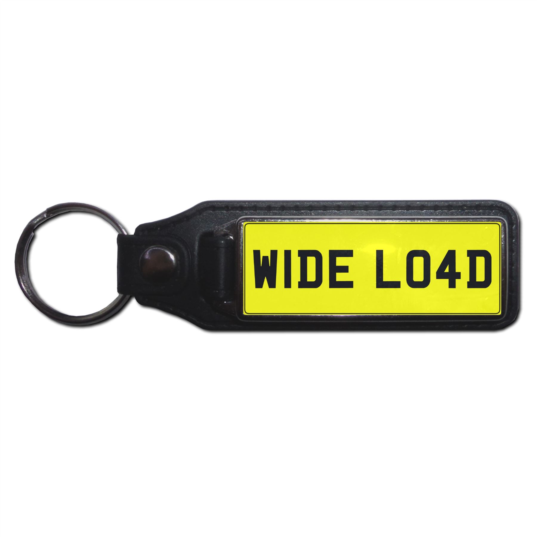 WIDE LOAD - UK Number Plate Key Ring | Choose Medallion / Plastic / Metal - Picture 5 of 8