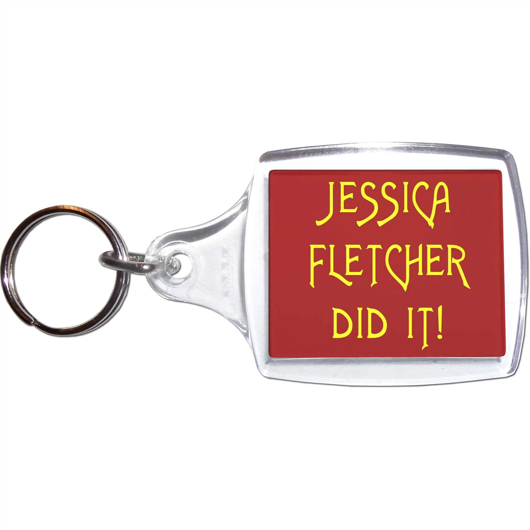 Jessica Fletcher Did It - Llavero de plástico transparente tamaño a elección nuevo - Imagen 5 de 8
