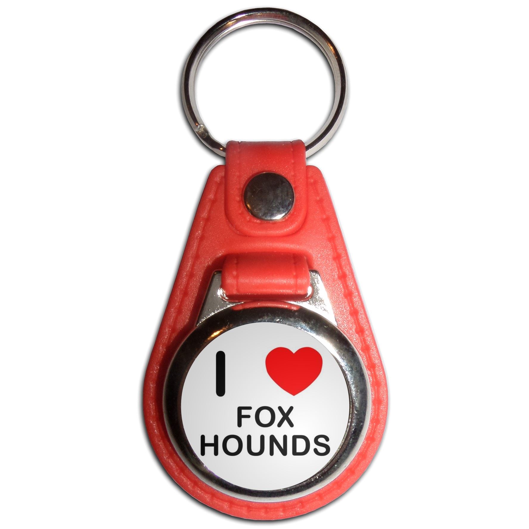 Llavero medallón de plástico Foxhounds I Love (61 mm x 38 mm) - Imagen 9 de 12