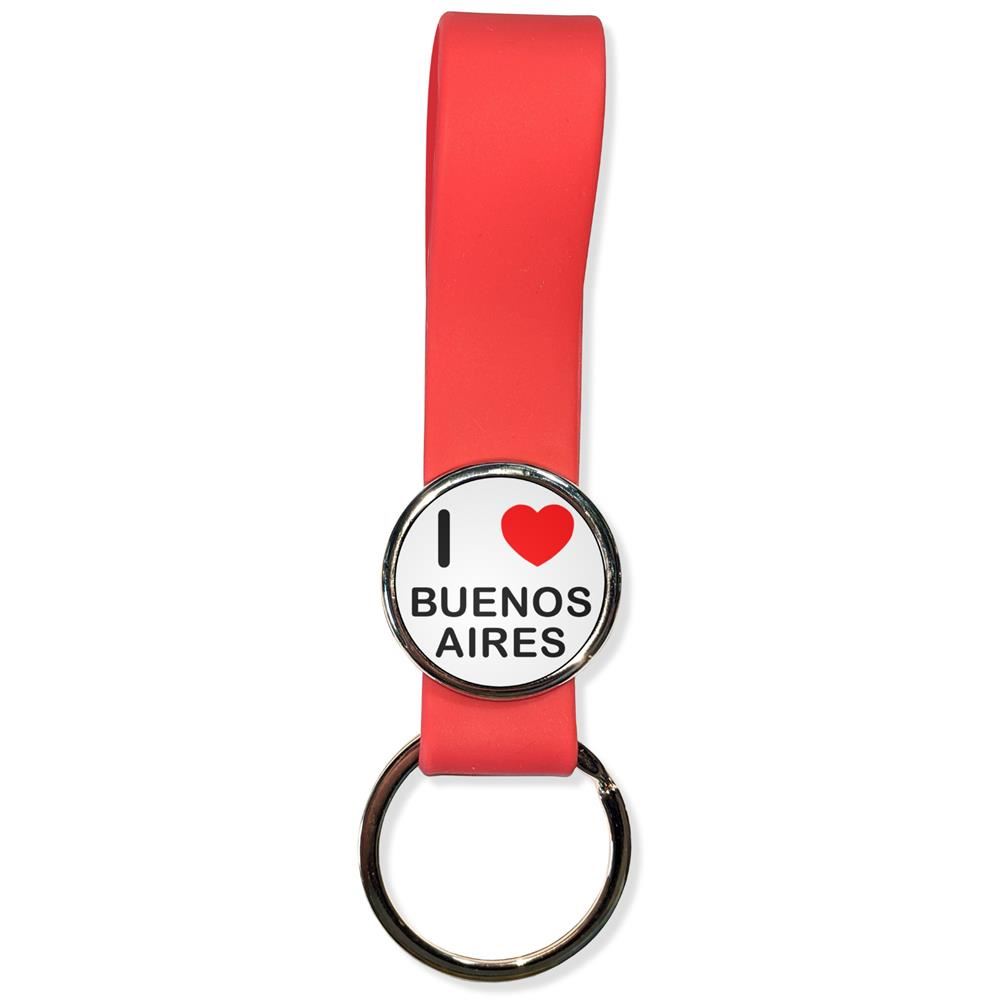 Buenos Aires I Love Silicone Loop Key Ring (35mm x 120mm) - Picture 7 of 8