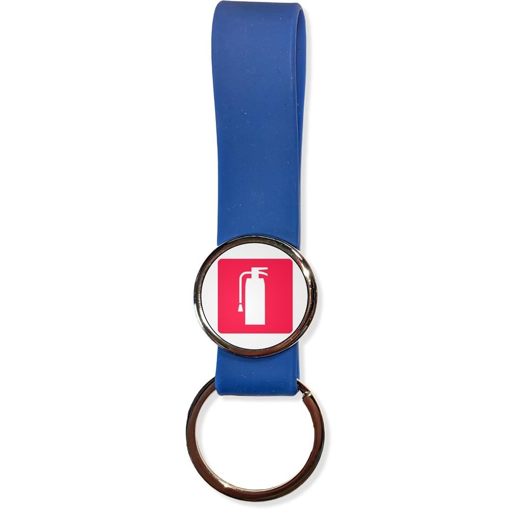 Fire Extinguisher Silicone Loop Key Ring (35mm x 120mm) - Picture 5 of 8