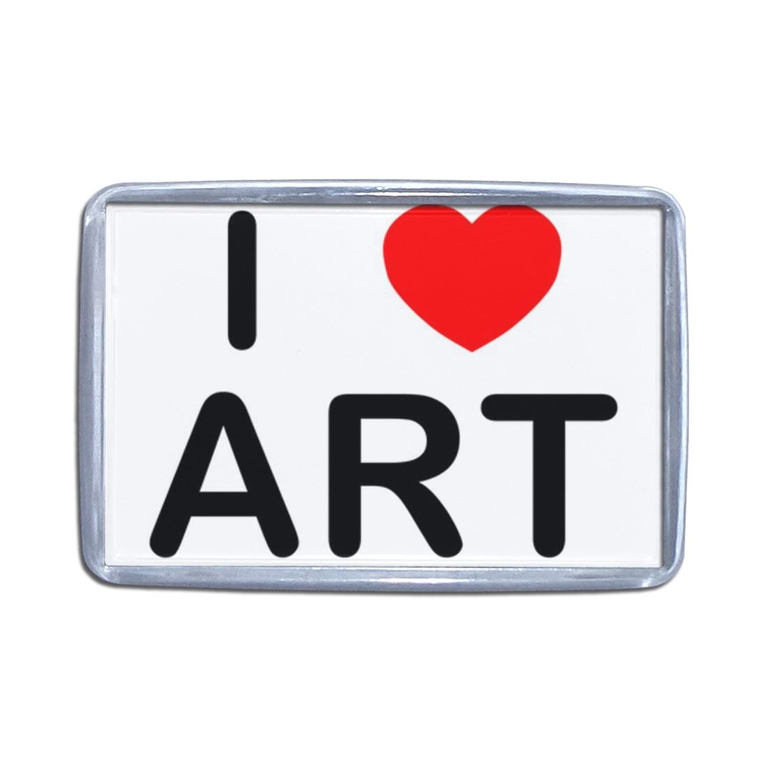 Art I Love Heart Plastic Fridge Magnet (S, M, L, XL) - Picture 7 of 10