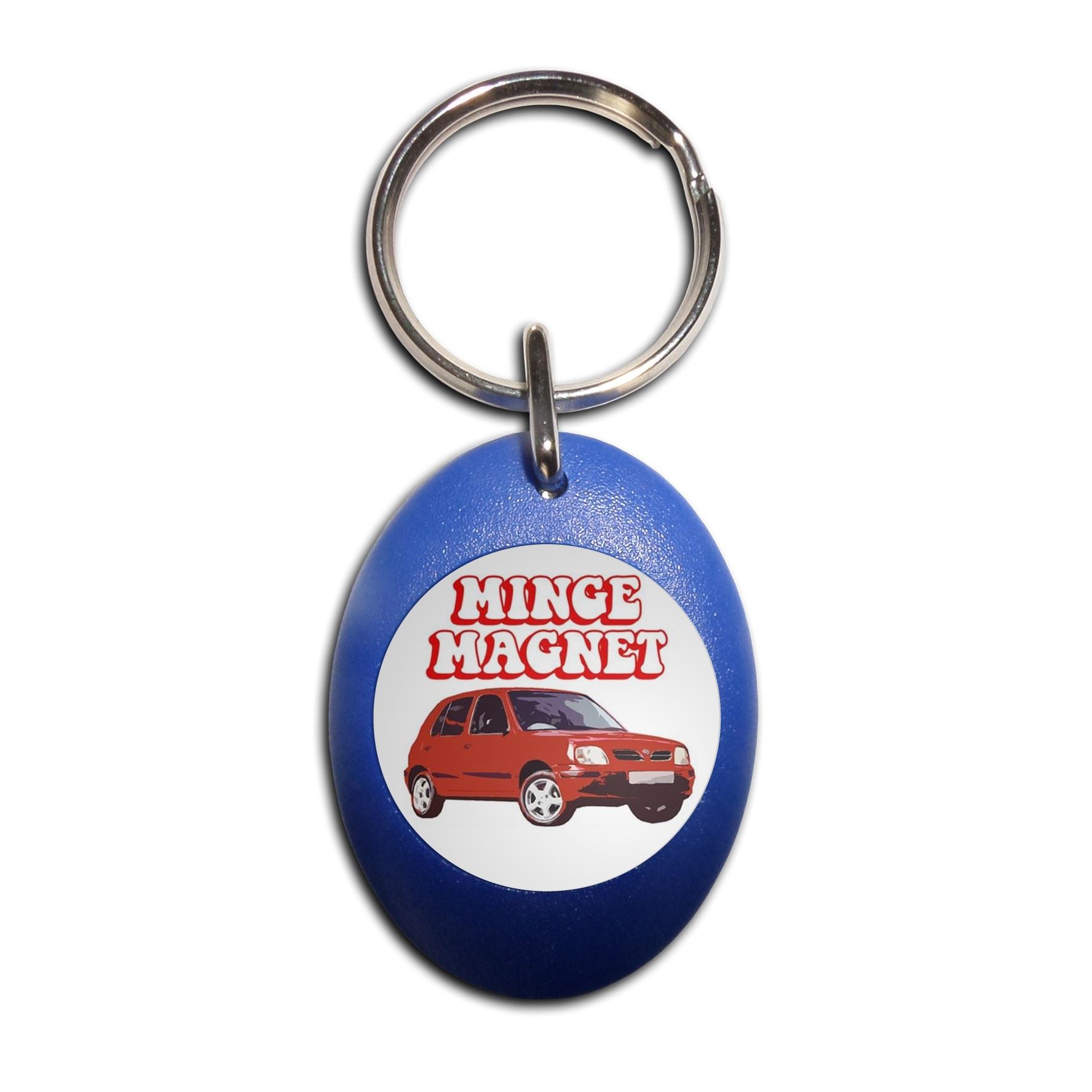 Minge Magnet Plastic Oval Key Ring (43mm x 32.5mm) - Picture 5 of 10