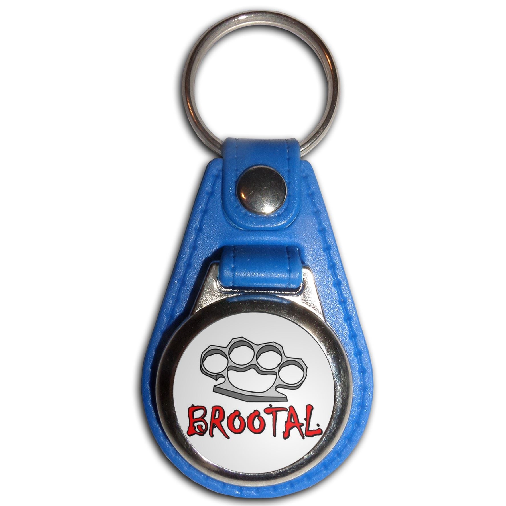 Llavero medallón plástico plumero nudillos Br00tal (61 mm x 38 mm) - Imagen 5 de 12