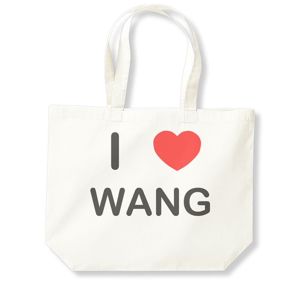 Wang I Love Cotton Shopping Bag (Black, White, Natural) - Picture 3 of 8