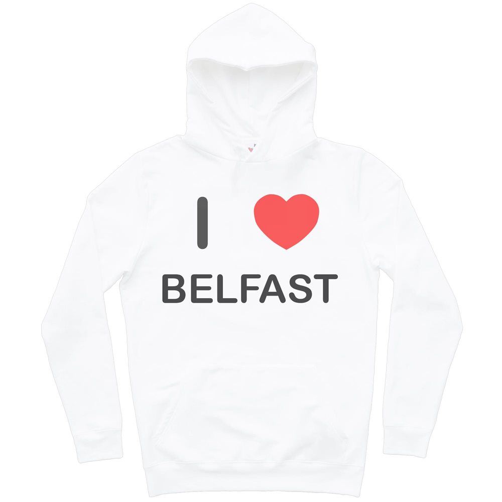 Sudadera con capucha Belfast I Love para adulto manga larga - Imagen 27 de 34