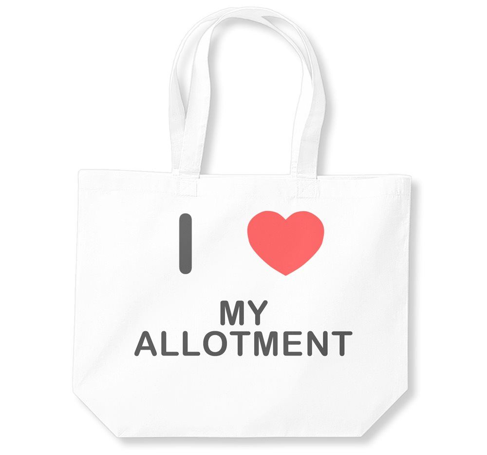 My Allotment I Love Cotton Shopping Bag (Black, White, Natural) - Picture 7 of 8