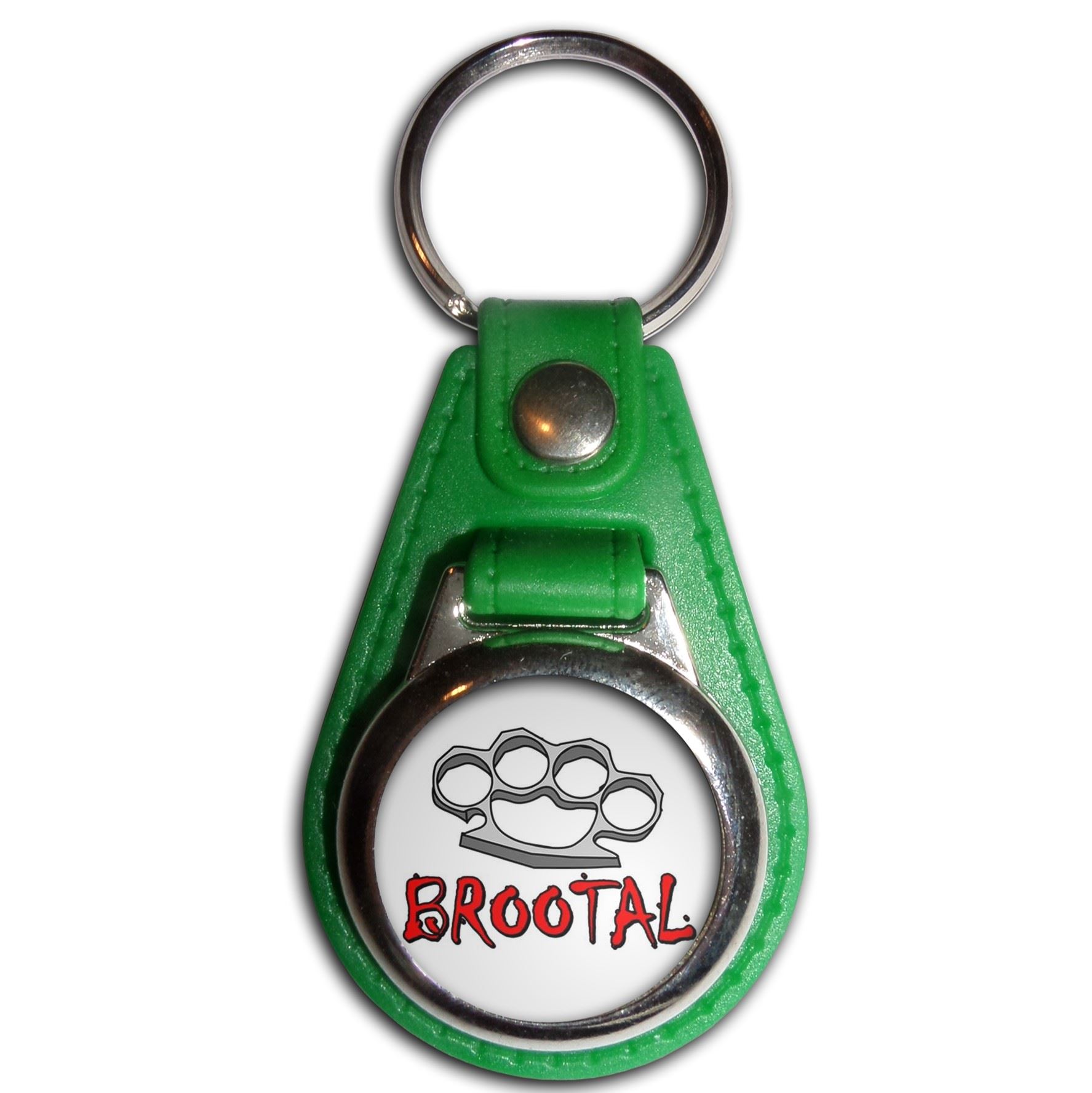 Llavero medallón plástico plumero nudillos Br00tal (61 mm x 38 mm) - Imagen 7 de 12