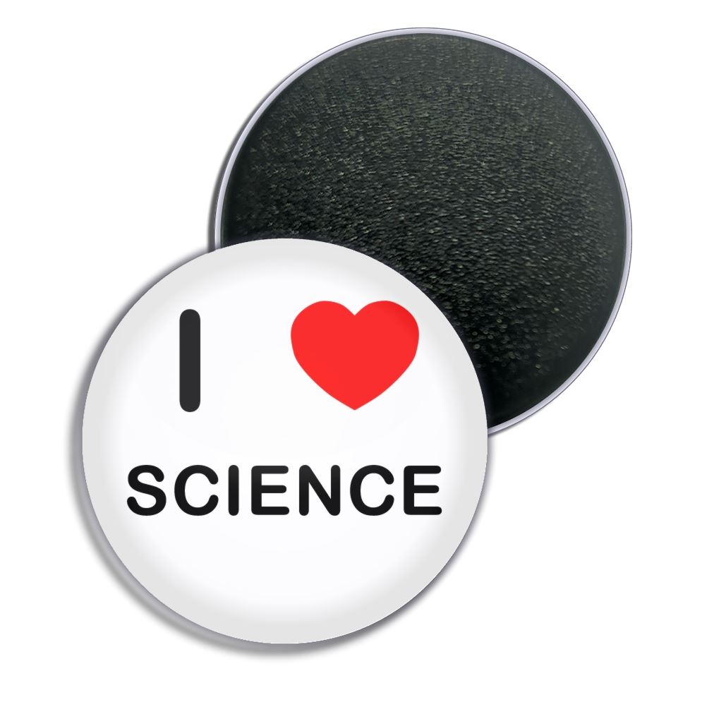 Science I Love Herz Kühlschrankmagnet Knopf Abzeichen (25, 55 oder 77 mm) - Bild 2 von 4