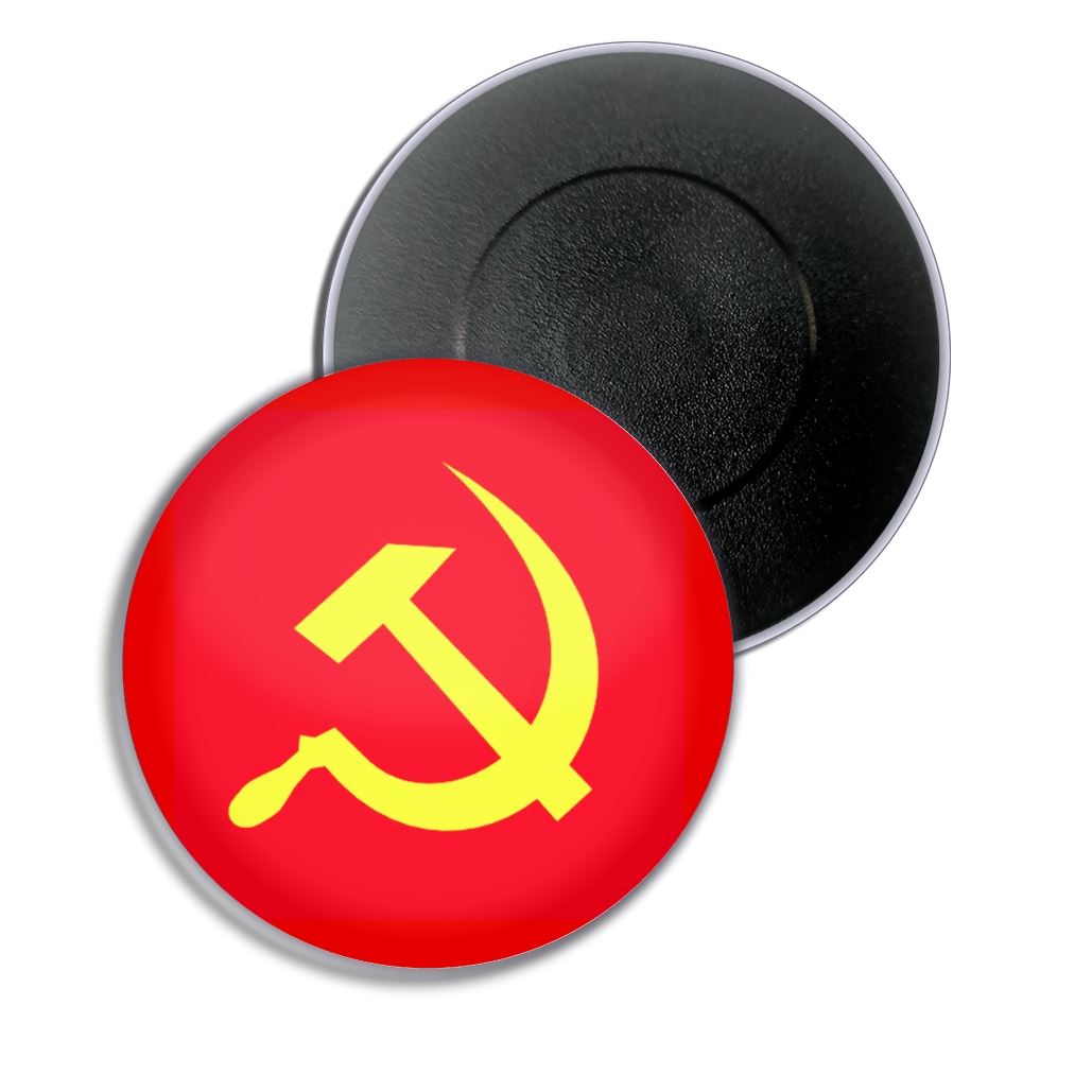 Sowjetunion Flagge Kühlschrankmagnet Knopf Abzeichen (25, 55 oder 77 mm) - Bild 3 von 4