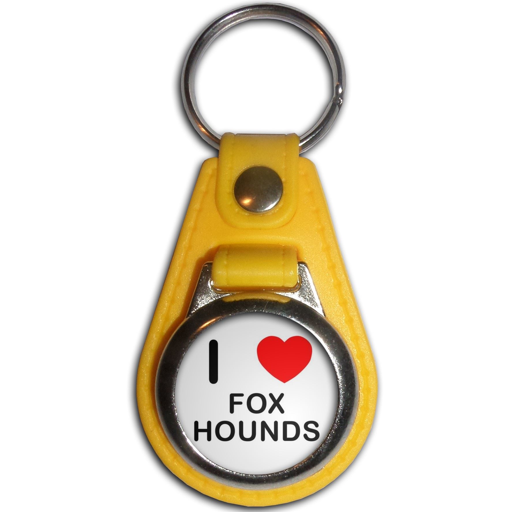 Llavero medallón de plástico Foxhounds I Love (61 mm x 38 mm) - Imagen 11 de 12