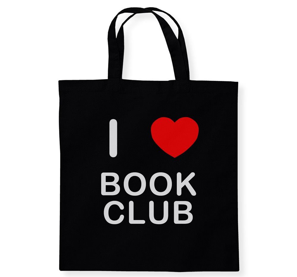 Book Club I Love Tasche wiederverwendbar Baumwolle Einkaufstasche - Bild 5 von 8