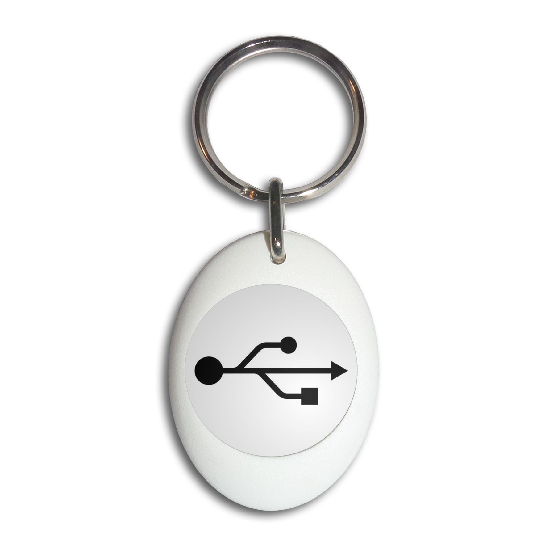 Schlüsselanhänger USB Logo Kunststoff oval (43 mm x 32,5 mm) - Bild 9 von 10