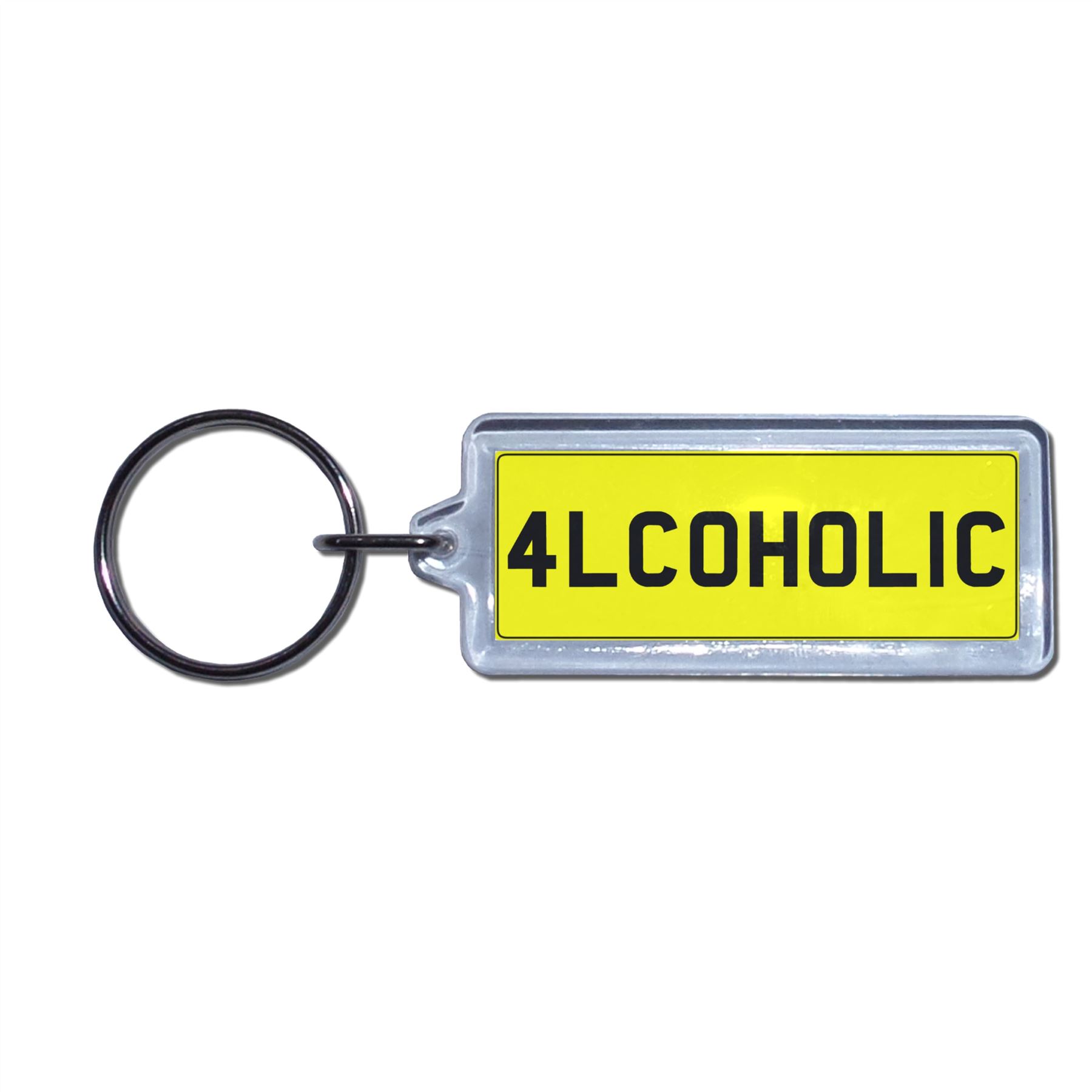ALKOHOLISCH - UK Nummernschild Schlüsselanhänger | Medaillon/Kunststoff/Metall wählbar - Bild 3 von 8