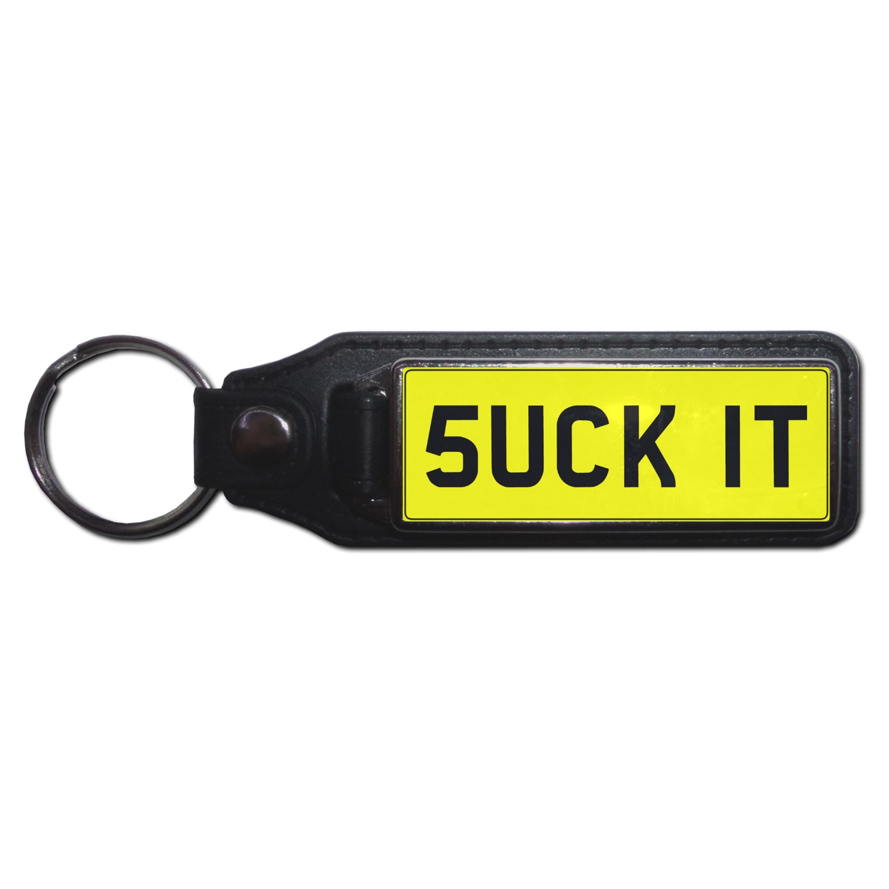 SUCK IT - UK Number Plate Key Ring | Choose Medallion / Plastic / Metal - Picture 5 of 8