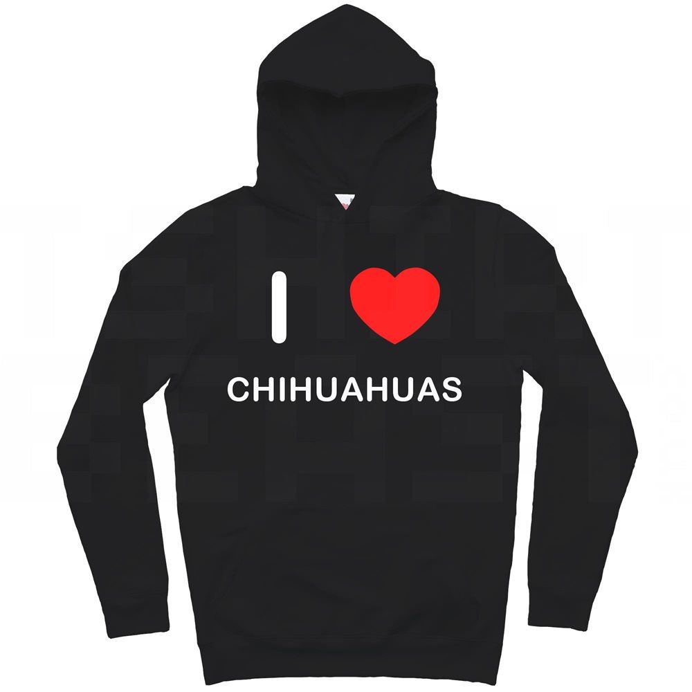 Chihuahuas I Love Hoodie Pullover Erwachsene Langarm - Bild 9 von 34